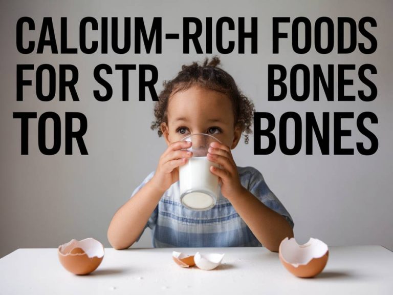 comment renforcer la santé des os chez les enfants grâce à une alimentation riche en calcium